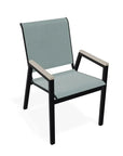 Bazza Stacking Bistro Chair MGP Arm Accents