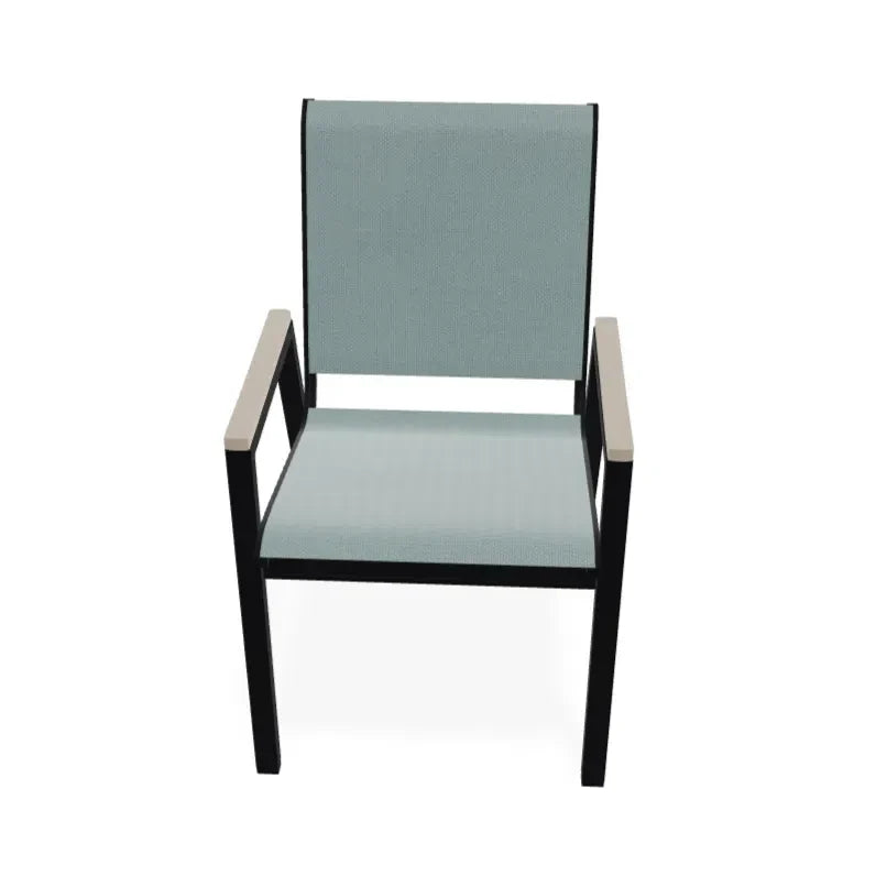 Bazza Stacking Bistro Chair MGP Arm Accents