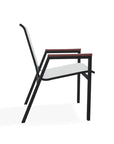 Bazza Stacking Bistro Chair MGP Arm Accents