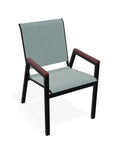 Bazza Stacking Bistro Chair MGP Arm Accents