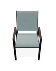 Bazza Stacking Bistro Chair MGP Arm Accents