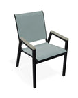 Bazza Stacking Bistro Chair With MGP Arm Accents