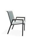 Bazza Stacking Bistro Chair MGP Arm Accents