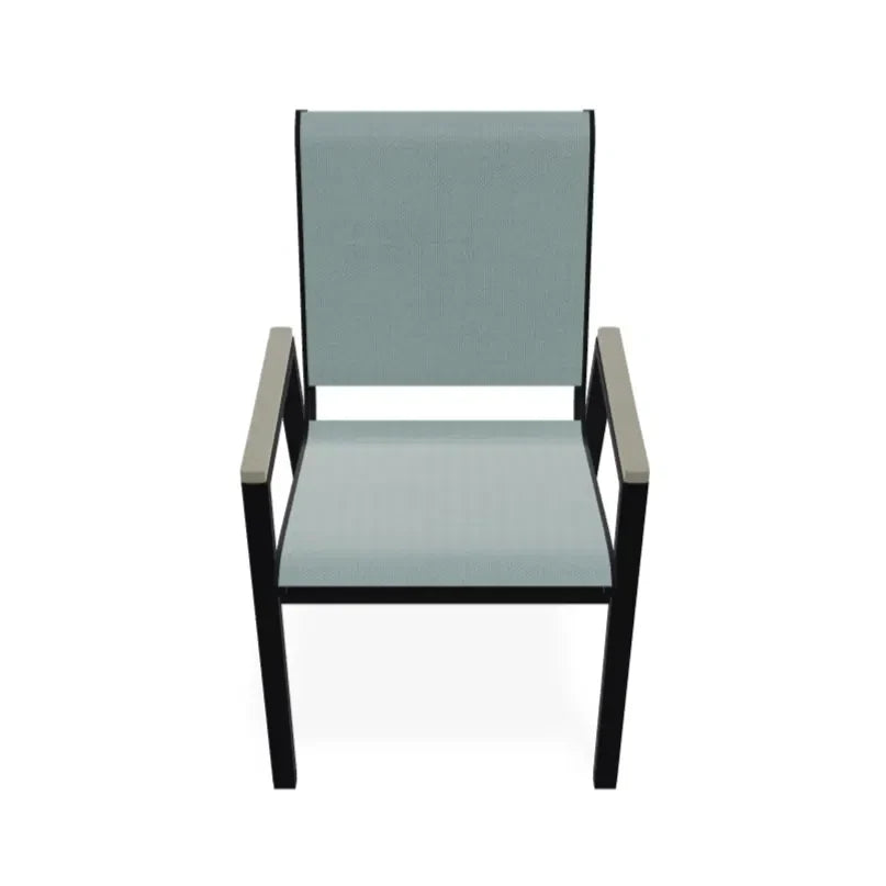 Bazza Stacking Bistro Chair With MGP Arm Accents