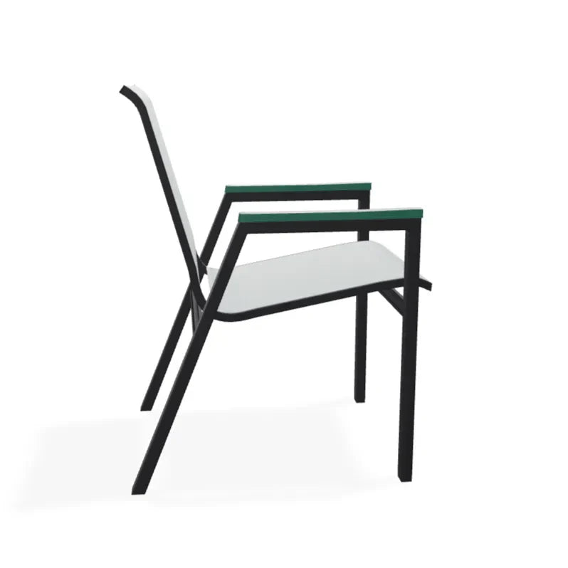 Bazza Stacking Bistro Chair With MGP Arm Accents