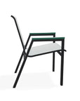 Bazza Stacking Bistro Chair MGP Arm Accents