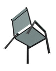 Bazza Stacking Bistro Chair MGP Arm Accents