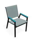 Bazza Stacking Bistro Chair MGP Arm Accents