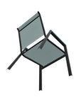 Bazza Stacking Bistro Chair MGP Arm Accents