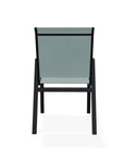 Bazza Stacking Bistro Chair With Rustic Polymer Arm Accents