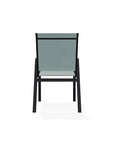 Bazza Stacking Bistro Chair With Rustic Polymer Arm Accents