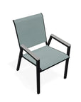 Bazza Stacking Bistro Chair MGP Arm Accents