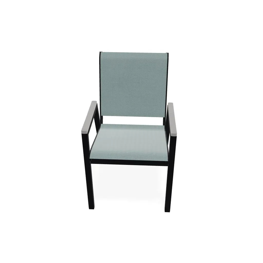 Bazza Stacking Bistro Chair MGP Arm Accents