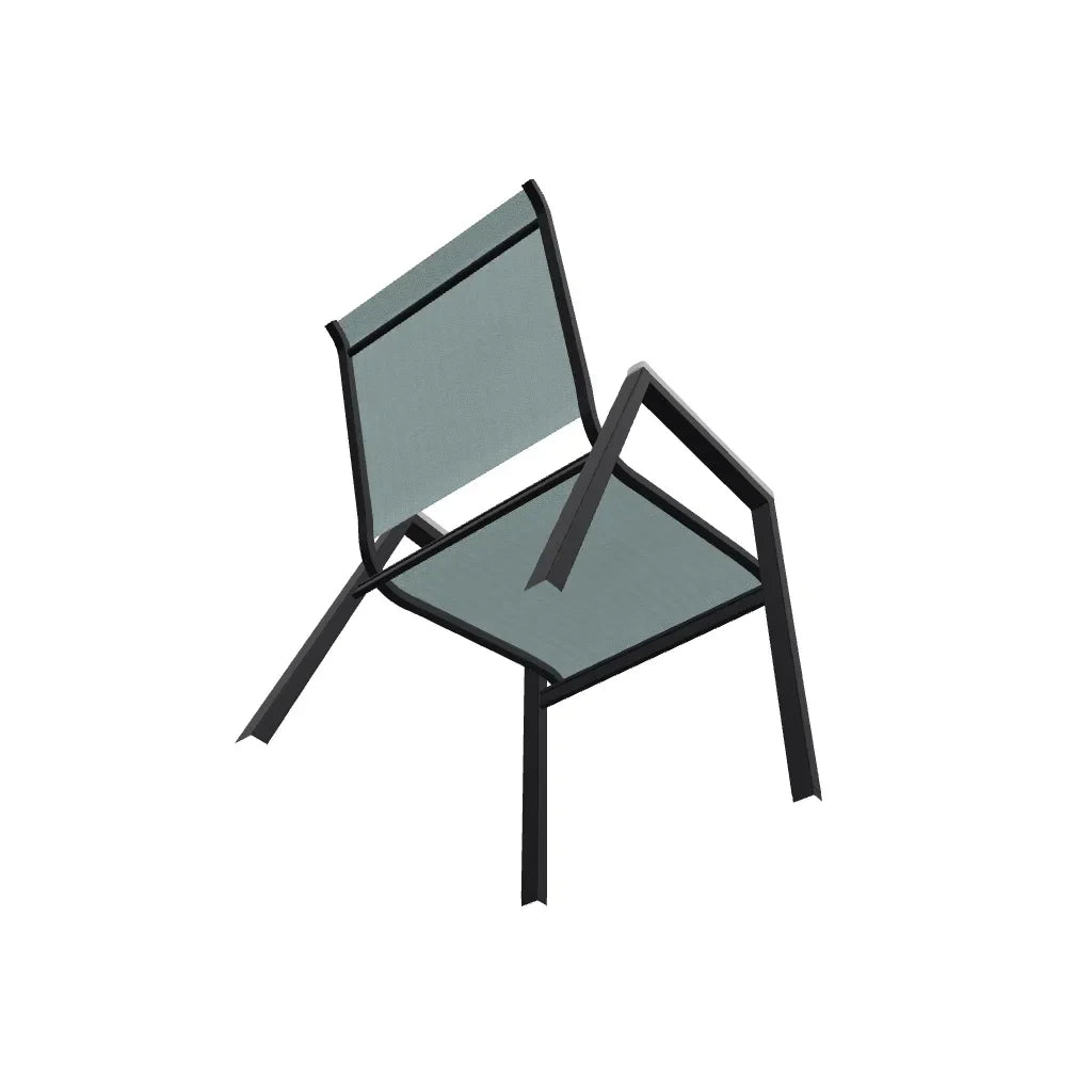 Bazza Stacking Bistro Chair With MGP Arm Accents