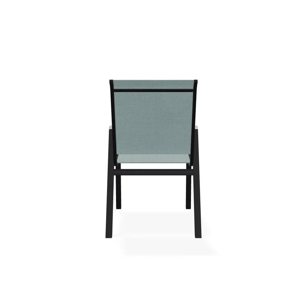 Bazza Stacking Bistro Chair With Rustic Polymer Arm Accents