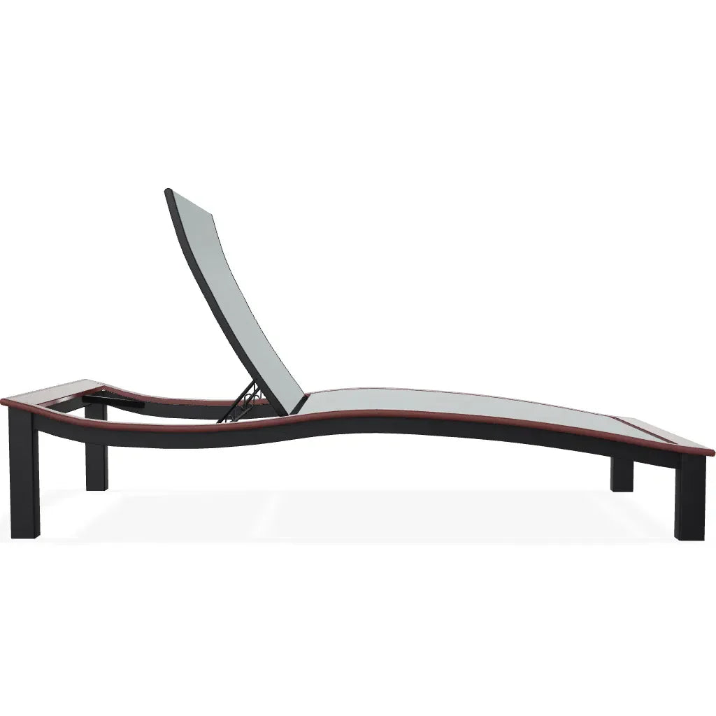 Bazza Contour Armless Chaise with MGP Arm Accent