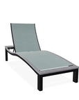 Bazza Lounge Chaise with Rustic Polymer Accent