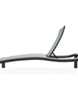 Bazza Lounge Chaise with Rustic Polymer Accent