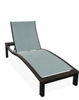 Bazza Lounge Chaise with Rustic Polymer Accent