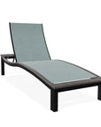 Bazza Lounge Chaise with Rustic Polymer Accent