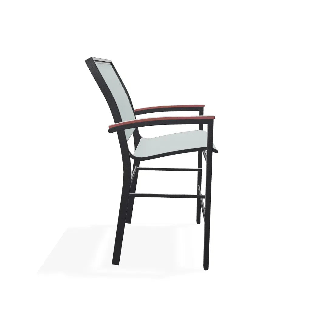 Bazza Stacking Balcony Height MGP Armed Cafe Chair