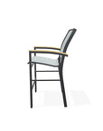 Bazza Stacking Balcony Height Rustic Polymer Cafe Arm Chair