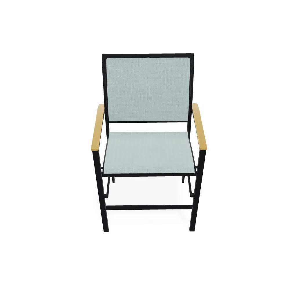 Bazza Stacking Balcony Height Polymer Cafe Arm Chair