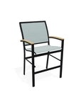 Bazza Stacking Balcony Height Polymer Cafe Arm Chair