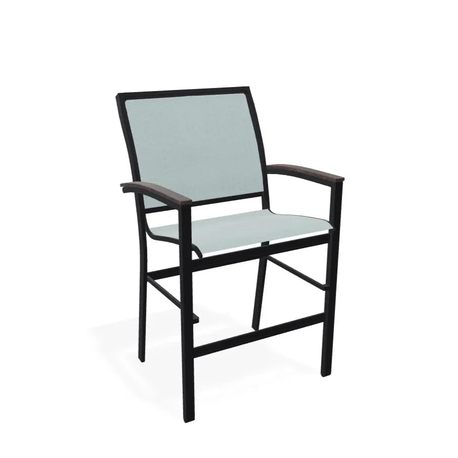 Bazza Stacking Balcony Height Polymer Cafe Arm Chair