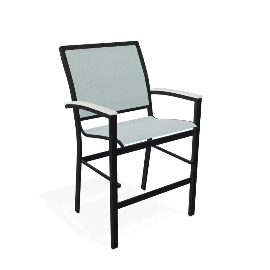 Bazza Stacking Balcony Height Polymer Cafe Arm Chair