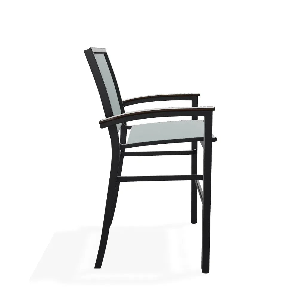 Bazza Stacking Bar Height MGP Armed Cafe Chair