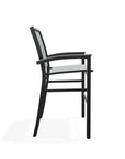 Bazza Stacking Bar Height Rustic Polymer Armed Cafe Chair