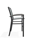 Bazza Stacking Bar Height Rustic Polymer Armed Cafe Chair