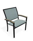 Bazza Dining Height Stacking Cafe Chair With MGP Arm Accents