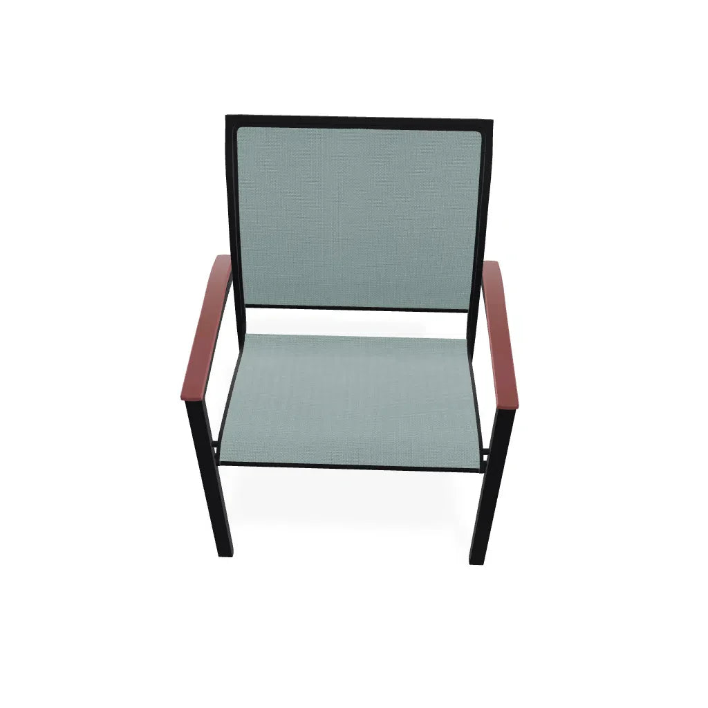 Bazza Dining Height Stacking Cafe Chair With MGP Arm Accents