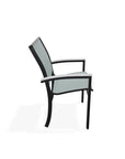 Bazza Dining Height Cafe Chair With Rustic Arm Accents