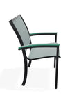 Bazza Dining Height Stacking Cafe Chair With MGP Arm Accents