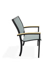 Bazza Dining Height Cafe Chair With Rustic Arm Accents