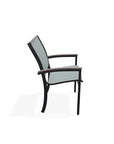 Bazza Dining Height Cafe Chair With Rustic Arm Accents