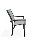 Bazza Dining Height Cafe Chair With Rustic Arm Accents