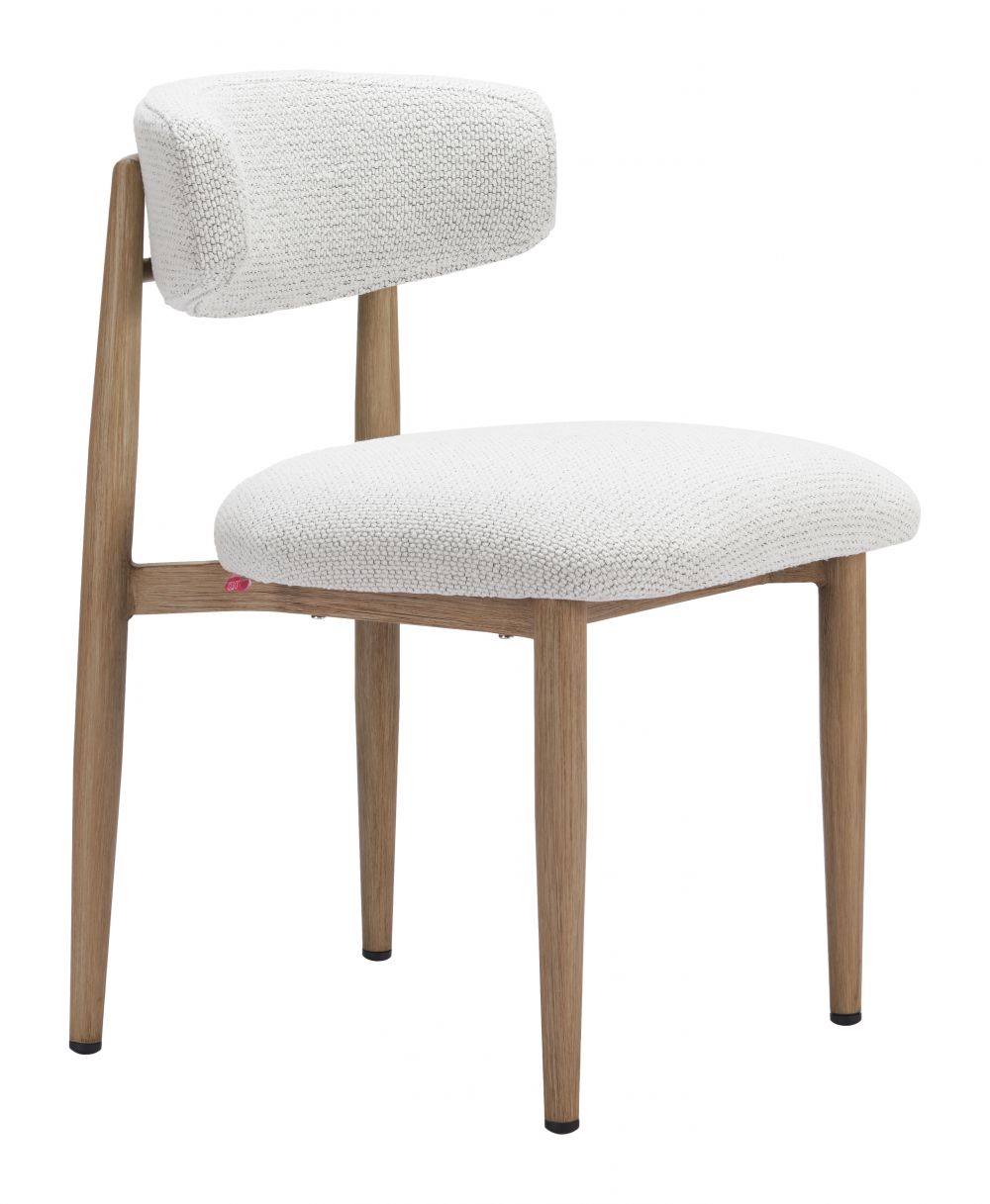 Zuo Modern Bege Olefin Fabric Outdoor Dining Chair