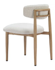 Zuo Modern Bege Olefin Fabric Outdoor Dining Chair