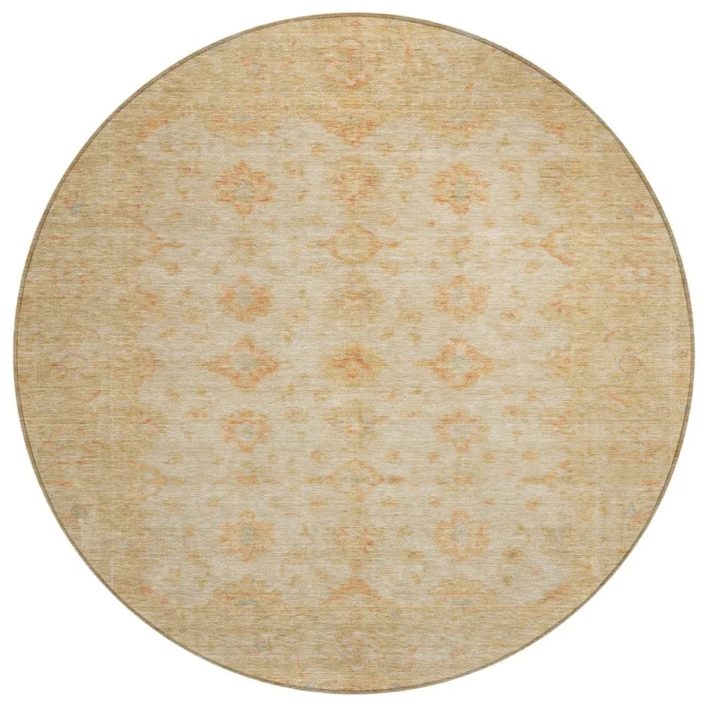 LOOMLAN Rugs Bellandria Brown Washable Indoor-Outdoor Rug