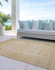 LOOMLAN Rugs Bellandria Brown Washable Indoor-Outdoor Rug