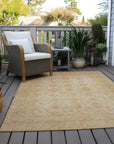 LOOMLAN Rugs Bellandria Brown Washable Indoor-Outdoor Rug