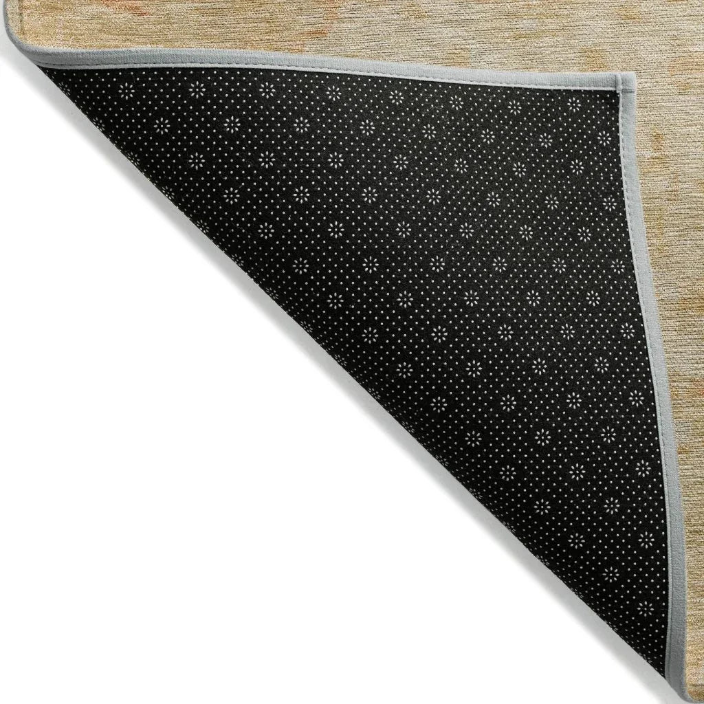 LOOMLAN Rugs Bellandria Brown Washable Indoor-Outdoor Rug