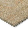 LOOMLAN Rugs Bellandria Brown Washable Indoor-Outdoor Rug