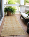 LOOMLAN Rugs Bellandria Brown Washable Indoor-Outdoor Rug
