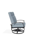 Belle Isle Cushion Supreme Swivel Rocker With Rustic Arm