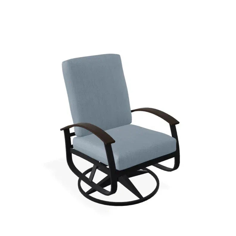 Belle Isle Cushion Swivel Rocker With MGP Arms